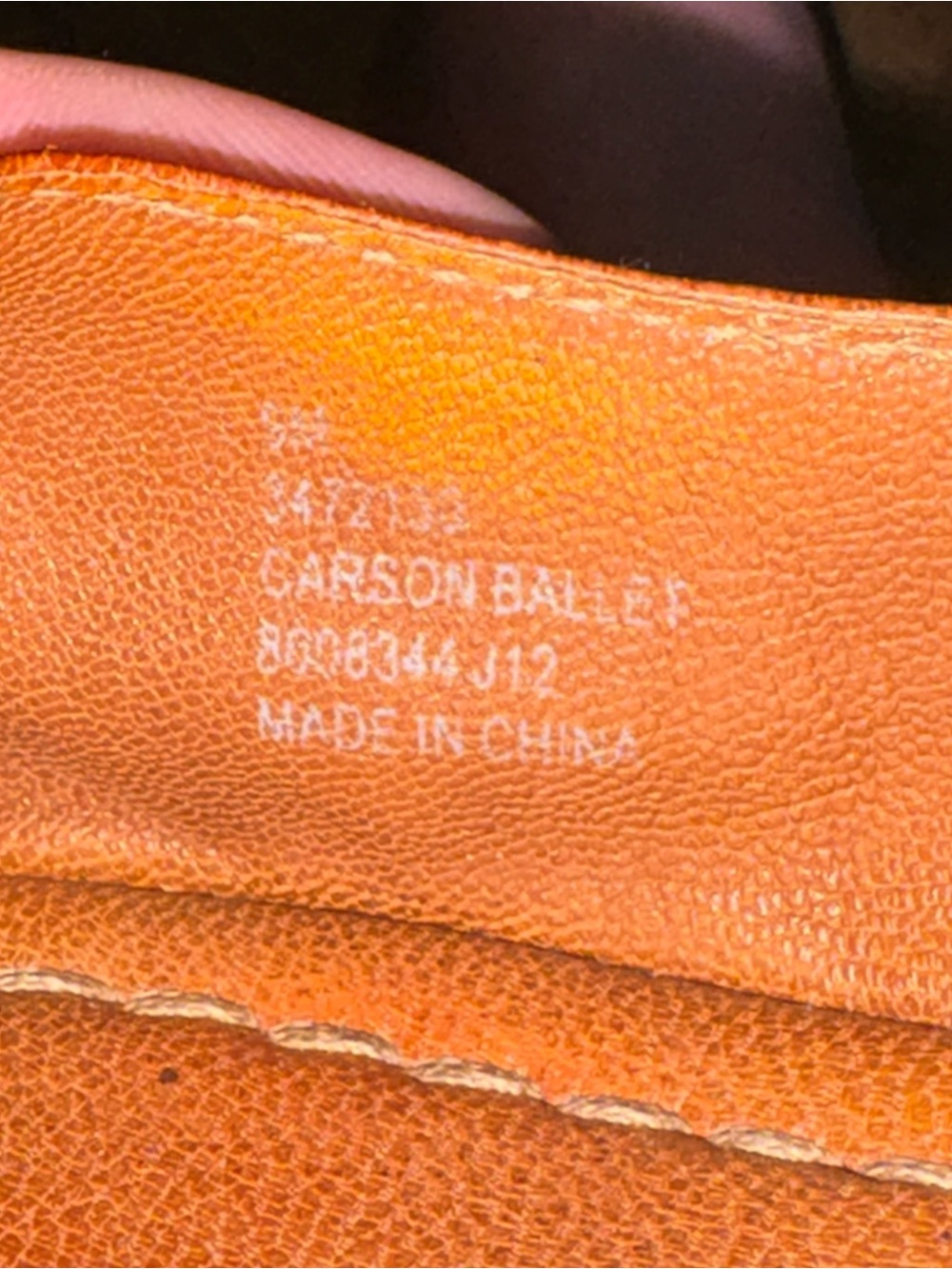 Frye Women's Brown Leather Carson Ballet Flats - Picture 4 of 4